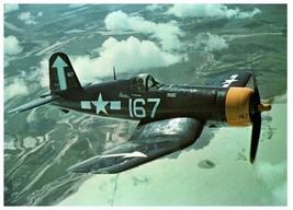 Confederate Air Force Vought F4U 4 Corsair Military Postcard - $12.82