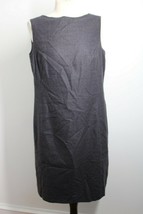 Brooks Brothers 12 Charcoal Gray Tank Sheath Dress Loro Piana Zelander Wool - £91.11 GBP