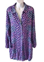 NWT Lilly Pulitzer Lillith Tunic Dress Royal Purple Printed Swing W Pockets XL - £71.94 GBP