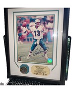 DAN  MARINO AUTOGRAPH PLAQUE 8X10 BOLD SIGNATURE #198 Of 500 - $3,761.07 MXN