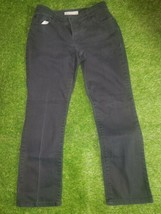 Chicos Platinum Denim, Black, Straight Leg Jeans, Size 0 Short - £5.54 GBP