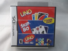Uno Skip-Bo Uno Free Fall 3 Game Pack 2006 Nintendo DS DSL DSi Video Game - £6.37 GBP