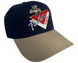 NEW FLORIDA PANTHERS CREAM BLUE TRUCKER HAT 5 PANEL MID A FRAME SNAPBACK - £18.64 GBP