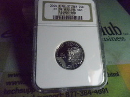 2000-S SILVER 25C NEW HAMPSHIRE PR 69 ULTRA CAMEO BY NGC   20130390 - $24.99