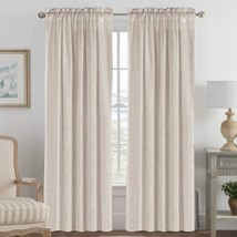 Curtains For The Living Room That Are Elegant Natural Linen Blended, 52&quot; X 96&quot;). - $39.95