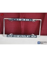 1938 Chevy Chevrolet GM Licensed Front Rear Chrome License Plate Holder ... - $1,979.99