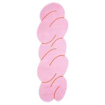 Swirl Pink Runner Hand Tufted Rug,Cut Pile Rug,Area Rug,Custom Rug,Kids Rug. - £90.64 GBP+