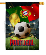 World Cup Portugal House Flag Soccer 28 X40 Double-Sided Banner - £29.20 GBP