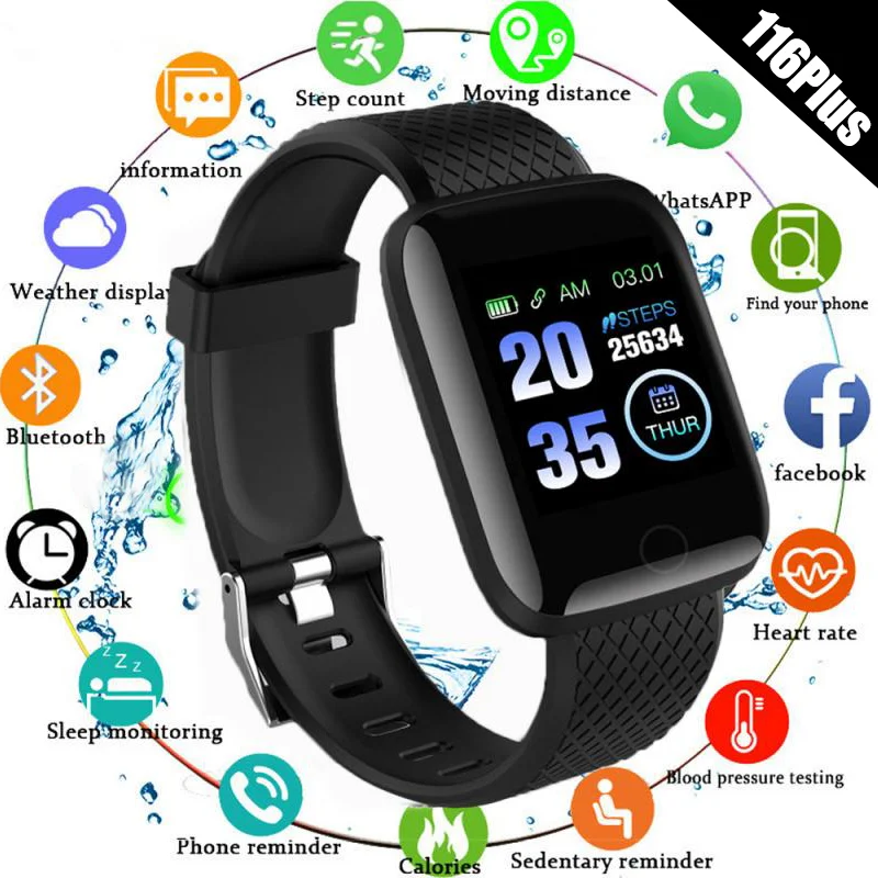 Play D13 Smart Watch Men Blood Pressure Waterproof Smartwatch Women Heart Rate M - £23.18 GBP