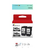 Recolor 240XL Black Ink Cartridges 2 Pack # 591 - $686.68 MXN
