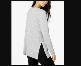 Maison Jules Womens Small Grey Cotton Crew Neck Sweater NEW $40 - £11.13 GBP