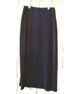 Michele Black Polyester Long Maxi Skirt Sz 8 - £19.46 GBP