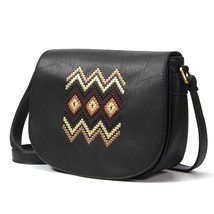 Fashion Shoulder Bag Vintage Women Handbag Purse Embroidery Messenger Bag Qualit - £35.18 GBP