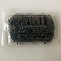 National WWII Museum Charter Member Dog Tag Style Pendant and Chain New - $9.75