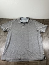 Tommy Bahama Shirt Mens Medium Gray Short Sleeve Polo - $12.08
