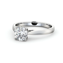 Round Diamond Engagement Ring Platinum Solitaire - £611.31 GBP