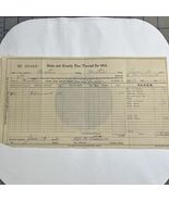 Vintage Document Tax Receipt Newton County Texas 1914 Signed - €11,43 EUR