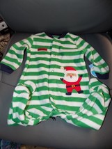 Carter&#39;s Santa&#39;s Helper Striped Sleeper Size 3/6 Months NEW - £13.72 GBP