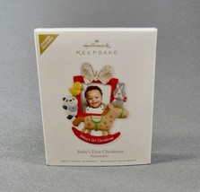 Hallmark 2012 Baby&#39;s First Christmas Photo Holder Rocking Horse Ducky Or... - $9.95