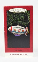 VINTAGE 1993 Hallmark Holiday Fliers Blimp Christmas Ornament - £19.77 GBP