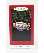 VINTAGE 1993 Hallmark Holiday Fliers Blimp Christmas Ornament - £19.46 GBP