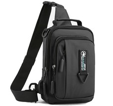 Men‘s USB Multi-function New Casual Single Shoulder Bags Travel  Outdoor Pack Me - £22.20 GBP