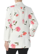 Nine Weat Womens Floral Crepe Open Front Blazer, X-Large, White Floral - £71.13 GBP