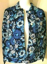 Liz Claiborne New York ~ Floral Print Jacket with Pockets ~ Women&#39;s Size 16 - £17.64 GBP