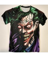Joker Face 3D Print t-shirt Short Sleeve Medium Batman killing joke DC C... - $13.26 CAD