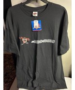 Vtg Looney Tunes Black T Shirt L Warner Bros 1997 &quot;Wild Thing&quot; Taz New w... - $33.83 CAD
