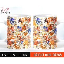 Cricut Mug Press Svg, Mug Press Sublimation Infusible Ink Sheet, Sports Mug Wrap - £3.10 GBP