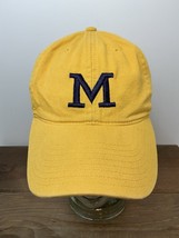 University of Michigan U of M Wolverines Hat Maize Yellow Strap Back Cap... - $342.64 MXN