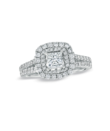 Vera Wang Love Engagement Ring Princess Lab Created Diamond Sterling Sil... - £54.91 GBP