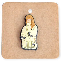 Taylor Swift Rubber Button Shoe Charm: Cardigan - $4.90