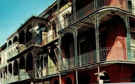 Lace Balconies St Peter Street New Orleans Louisiana Postcard - £4.04 GBP