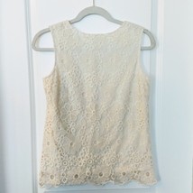 Women&#39;s Adiva Off White Lace Tank Size Small - £6.45 GBP