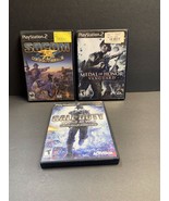 3 PlayStation 2 Video Games Medal Of Honor Vanguard, Call Of Duty &amp; SOCO... - £5.47 GBP