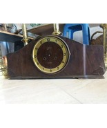 old clock MAUTHE antique german rare working wooden vintage original big  - $135.78 CAD