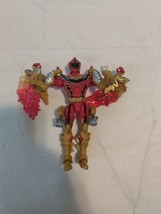 2005 Power Rangers Mystic Force Red Power Ranger To Fury Dragon Bandai - $15.71