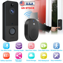 Smart Wireless WiFi Doorbell Intercom Video Camera Door Chime Bell Batte... - £54.91 GBP