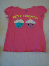 Okie Dokie Girls Tee Shirt Best Friends Cupcakes Short Sleeve  Size M5 New W Tag - £6.48 GBP