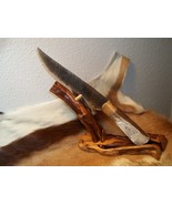 Davis Rainbow Obsidian Flint Knapped Primitive Skinning Knife Eagle Warrior - €862,50 EUR