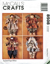 McCalls 8508 Wall ANGELS 20-22 inch Doll Art Seasonal Crafts pattern UNCUT FF - £15.61 GBP