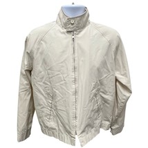 Vintage 80&#39;s Remington Tan Nylon Outdoor Windbreaker Jacket USA Men&#39;s M - $30.40
