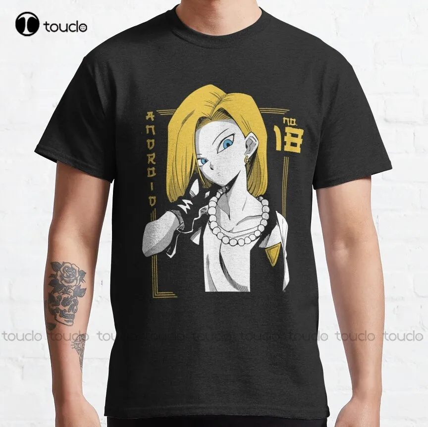 Android 18 T-Shirt, Android 18 Dragon T-Shirt, Android 18 T-Shirt, Anime... - £18.43 GBP+