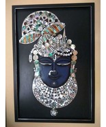 28x18" Black Marble Lord Shree Nath ji , Luxary Inlay Wall Decor  - $1,100.00