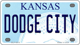 Dodge City Kansas Novelty Mini Metal License Plate Tag - £11.68 GBP
