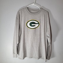 Green Bay Packers Shirt Mens Large Gray Sports Illustrated Long Sleeve Graphic - £11.19 GBP