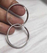 Vintage Sterling Silver Hoop Earrings - $54.00