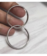 Vintage Sterling Silver Hoop Earrings - €41,91 EUR